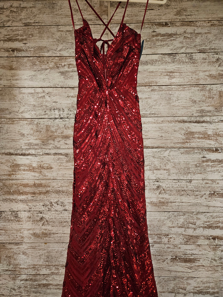 RED SPARKLY LONG DRESS (NEW)