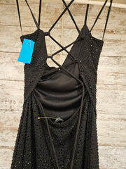 BLACK SPARKLY LONG DRESS (NEW)