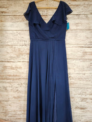 NAVY LONG EVENING GOWN