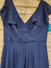 NAVY LONG EVENING GOWN