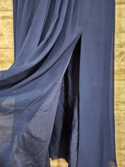 NAVY LONG EVENING GOWN