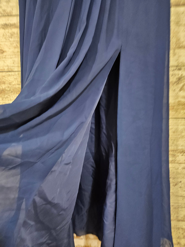 NAVY LONG EVENING GOWN
