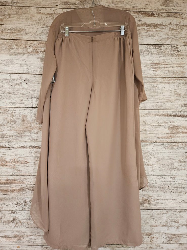 TAN 3 PC. PANTS SET (NEW)