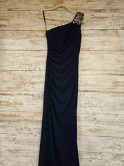 NAVY LONG EVENING GOWN
