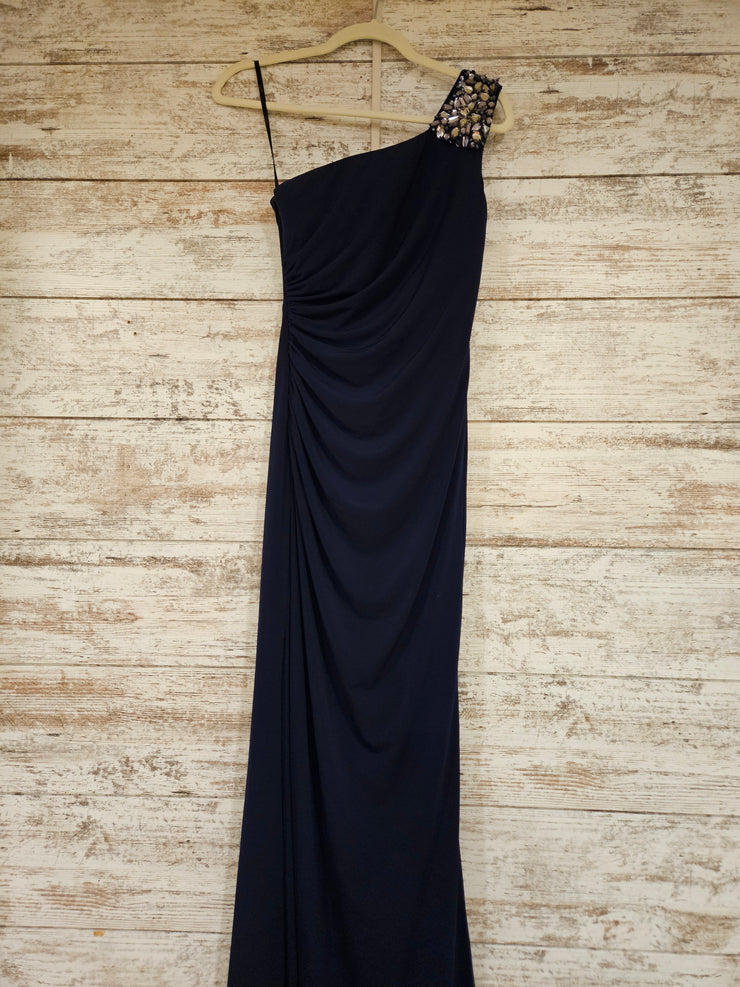 NAVY LONG EVENING GOWN