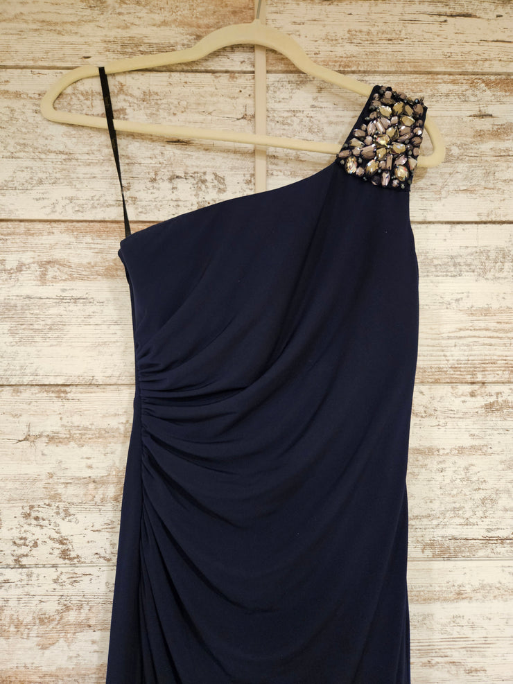 NAVY LONG EVENING GOWN