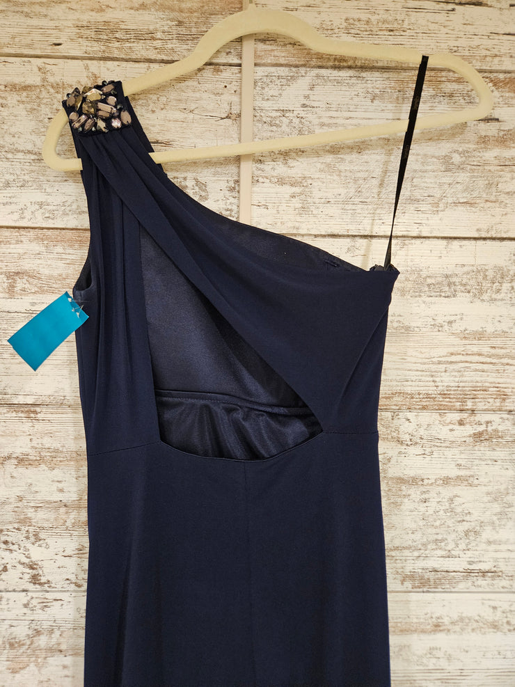 NAVY LONG EVENING GOWN