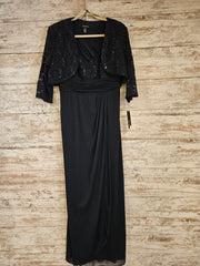 NAVY 2 PC. LONG DRESS SET-NEW