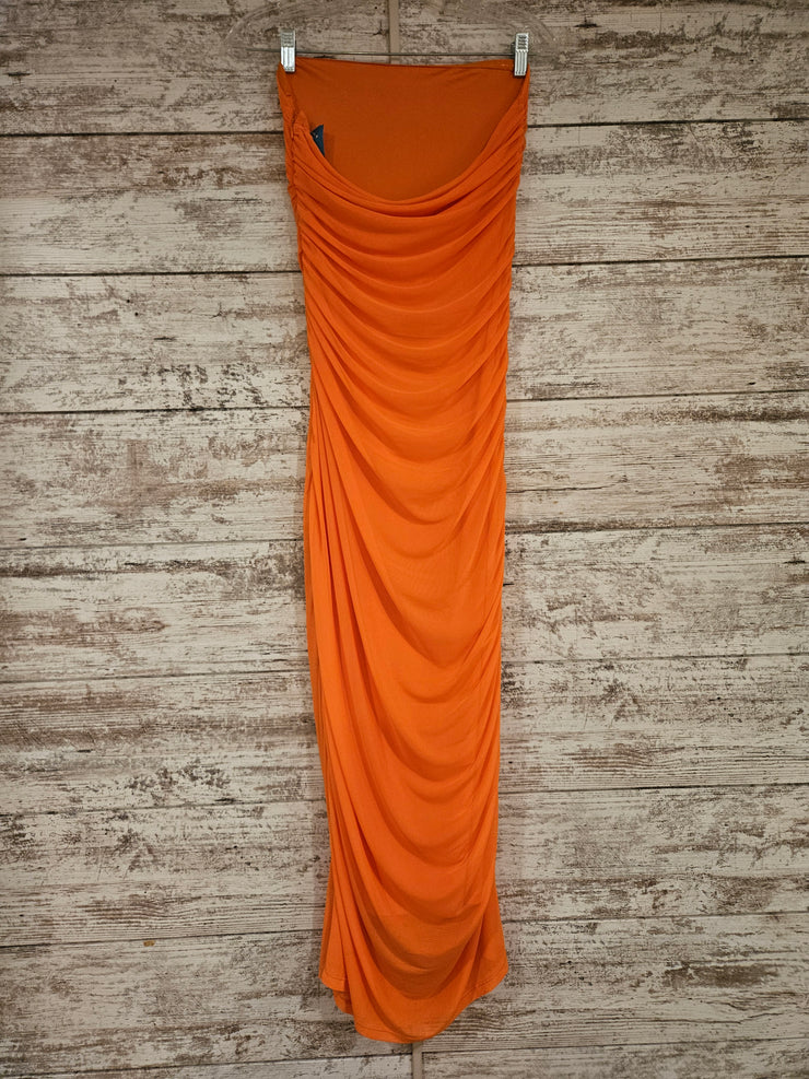 ORANGE LONG EVENING GOWN (NEW)