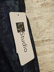 NAVY/GREEN LONG DRESS (NEW)