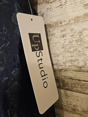 NAVY/GREEN LONG DRESS (NEW)