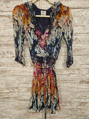 COLORFUL 100% SILK DRESS $138