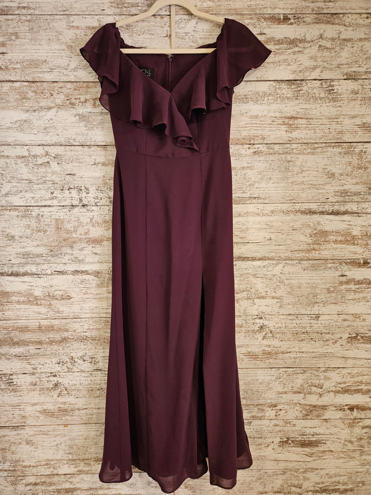 PURPLE LONG EVENING GOWN