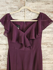 PURPLE LONG EVENING GOWN