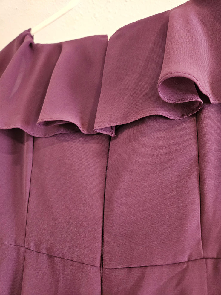 PURPLE LONG EVENING GOWN