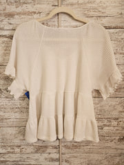 IVORY SHORT SLEEVE TOP