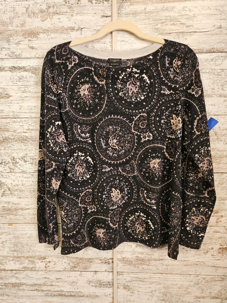 BLACK/TAN 100% MERINO WOOL TOP