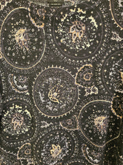 BLACK/TAN 100% MERINO WOOL TOP