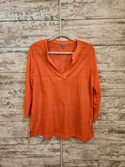 ORANGE LONG SLEEVE TOP