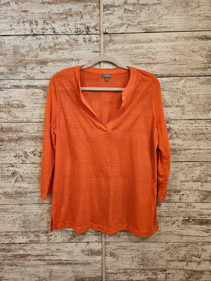 ORANGE LONG SLEEVE TOP