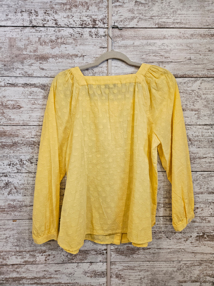 YELLOW LONG SLEEVE TOP