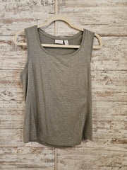 SILVER SPARKLY SLEEVELESS TOP