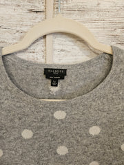 GRAY/WHITE 100% CASHMERE $180