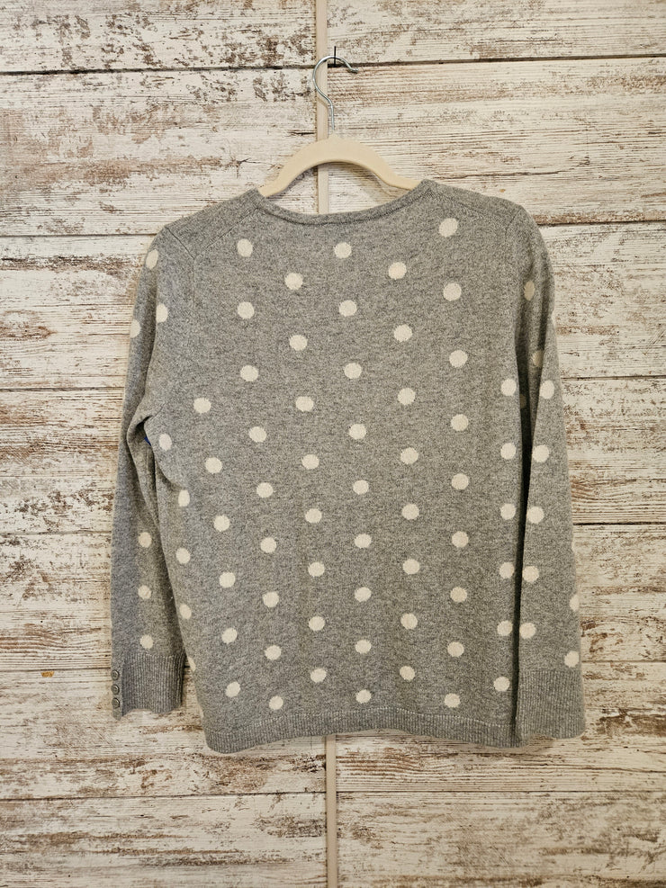 GRAY/WHITE 100% CASHMERE $180