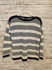BLACK/IVORY SWEATER $99