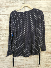 BLACK/WHITE HEARTS TOP $129