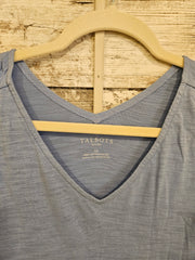 BLUE/BLACK 100% COTTON TOP