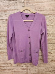 LILAC 100% MERINO WOOL CARDIGA