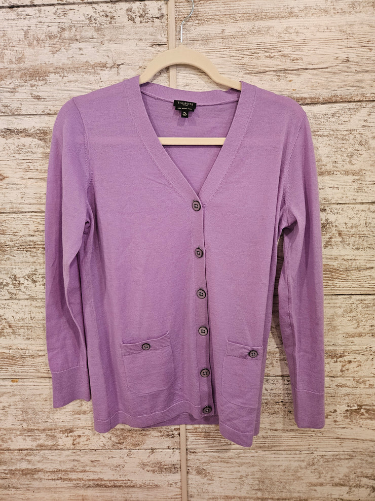 LILAC 100% MERINO WOOL CARDIGA