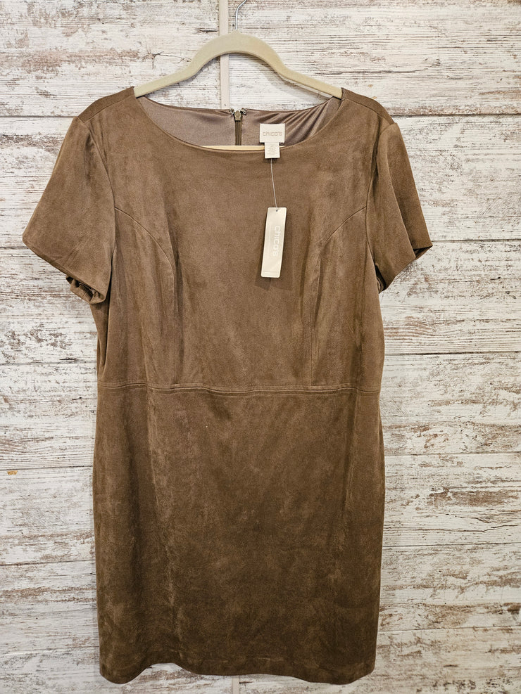 BROWN SUEDE DRESS-NEW $149