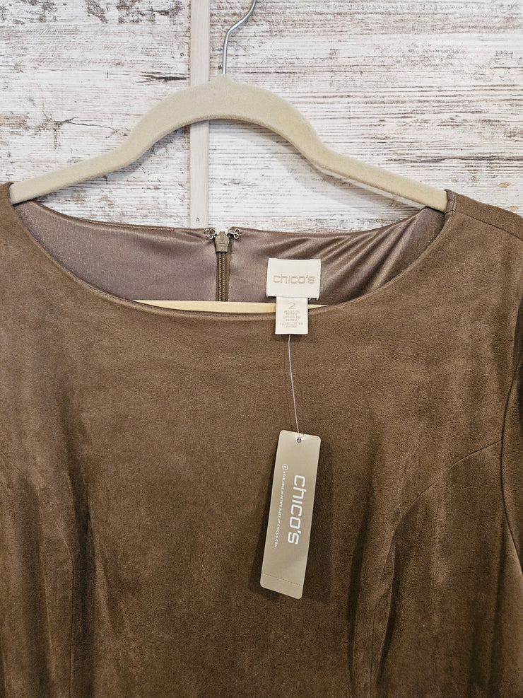 BROWN SUEDE DRESS-NEW $149