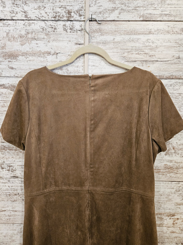 BROWN SUEDE DRESS-NEW $149