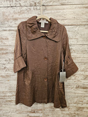 BROWN METALLIC JACKET-NEW $98