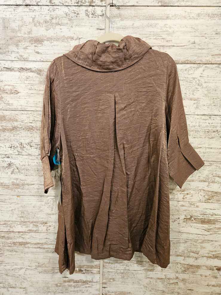 BROWN METALLIC JACKET-NEW $98