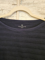 NAVY LONG SLEEVE TOP (NEW) $79