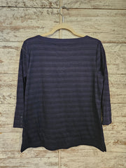 NAVY LONG SLEEVE TOP (NEW) $79