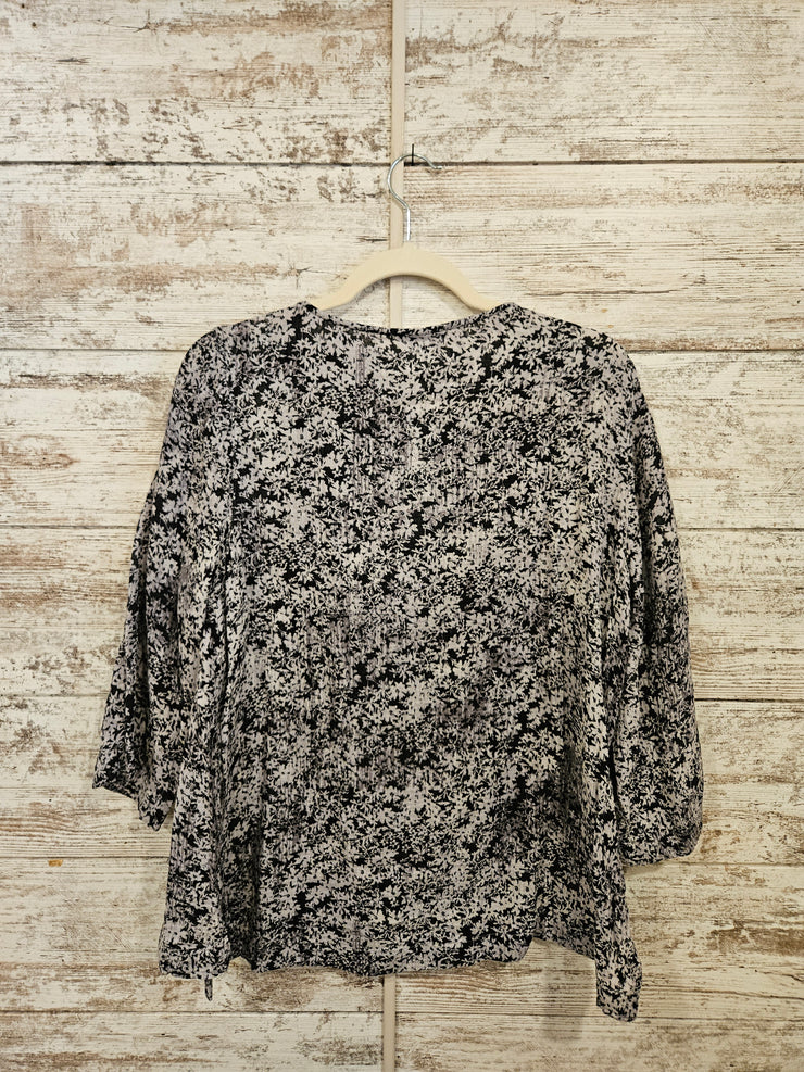 BLACK/GRAY 100% COTTON TOP $79