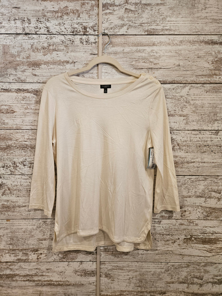 IVORY LONG SLEEVE TOP $45