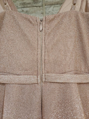 PINK SPARKLY A LINE GOWN