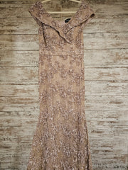 BLUSH FLORAL LONG DRESS