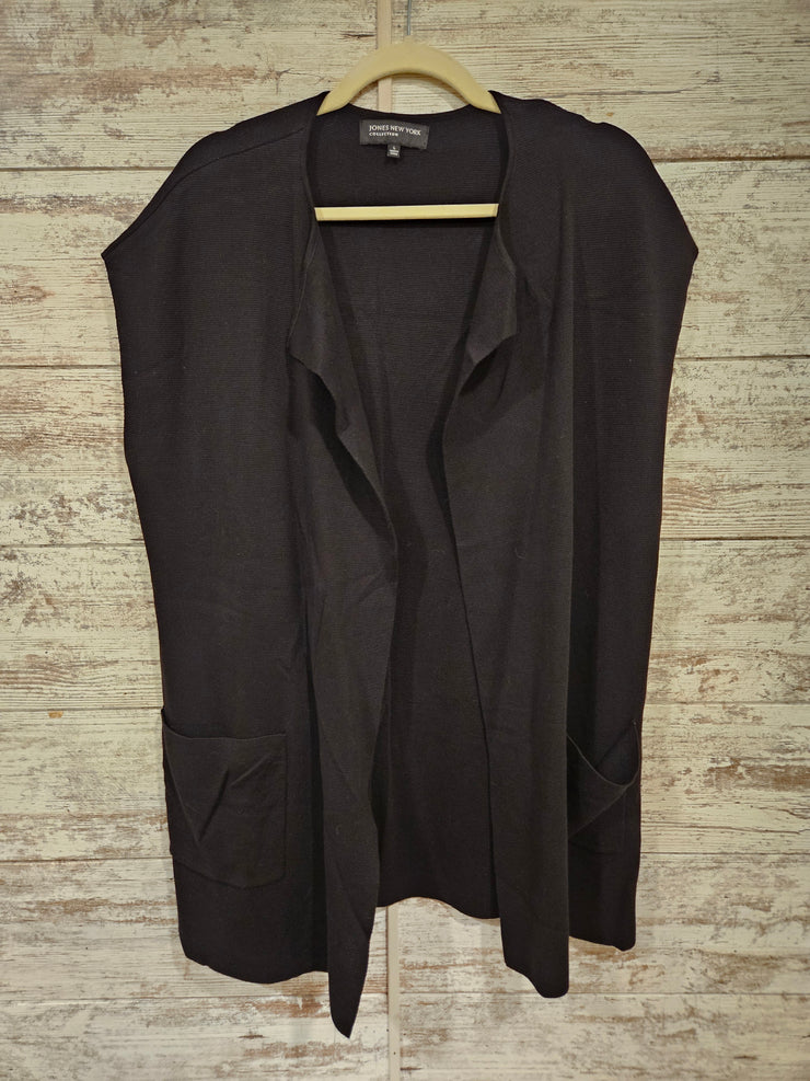 BLACK OPEN CARDIGAN