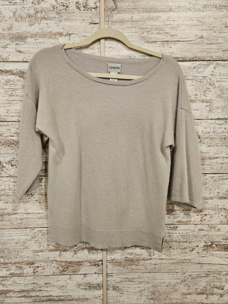 GRAY 100% CASHMERE SWEATER$179