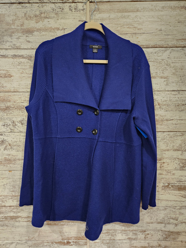 BLUE 100% MERINO WOOL JACKET