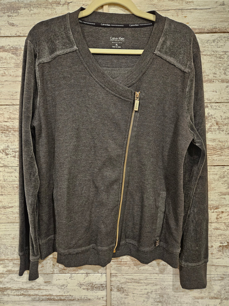 GRAY LONG SLEEVE JACKET