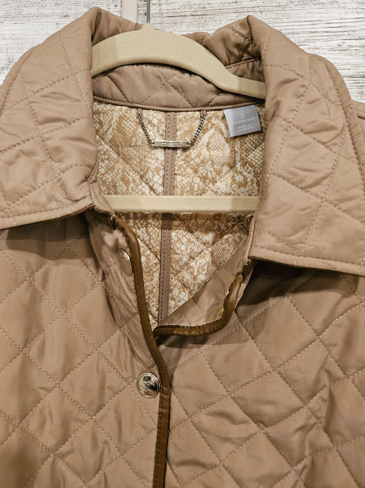 TAN QUILTED JACKET $159