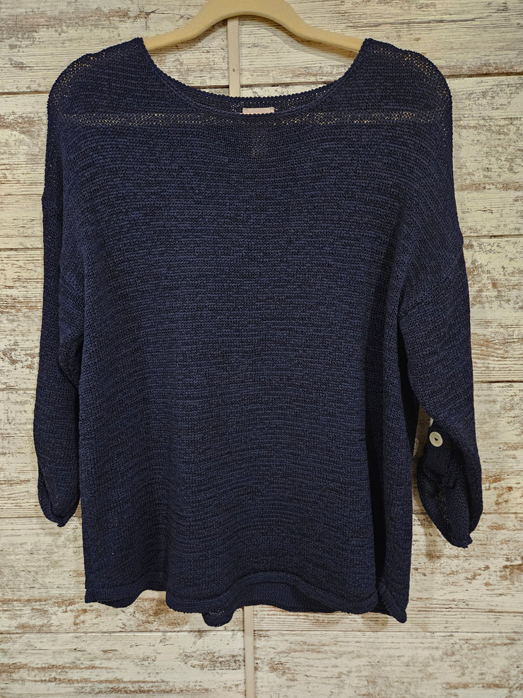 NAVY SWEATER